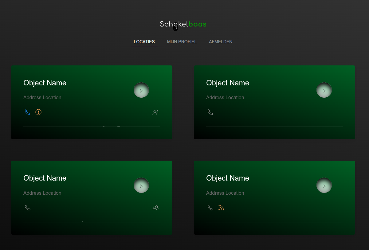 Schakelbaas App - Tablet